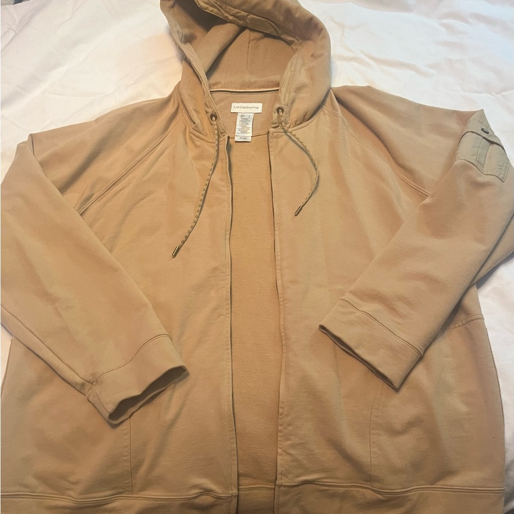 Soft cotton light weight hooded jacket